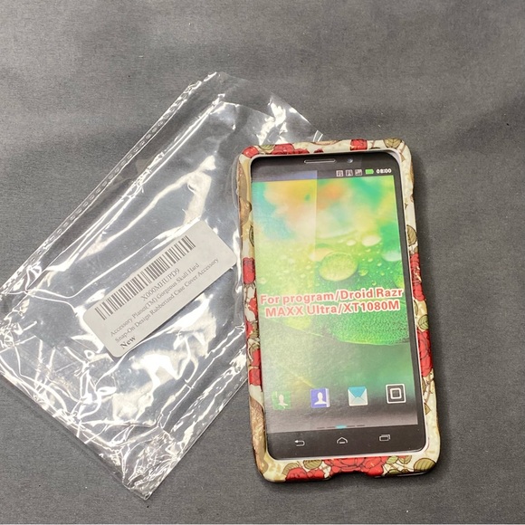 Motorola Droid Razr Maxx Ultra Skull and Roses Phone Case - Picture 4 of 7